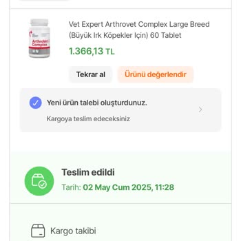 Yanlış Ürün Gönderimi Nedeniyle Köpeğime Vitamin Veremiyorum