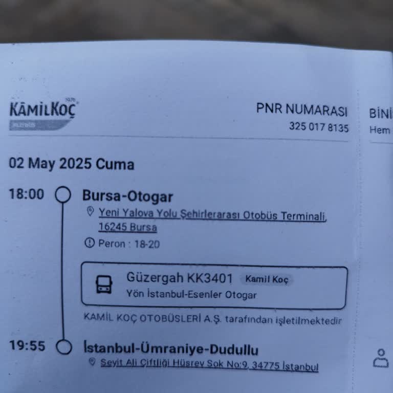 Otobüs Saatinde Gelmedi Ve Mağduriyet Yaşadım