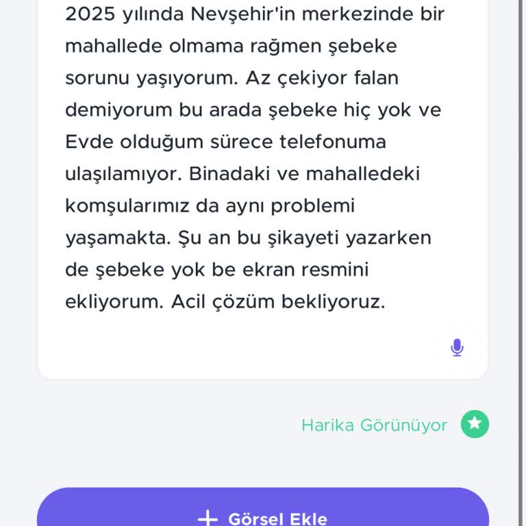 Nevşehir Merkezde Vodafone Şebekesi Tamamen Yok, Acil Çözüm Bekliyoruz