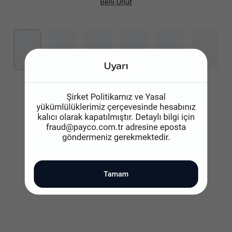 Hesabım Nedensiz Kapandı, Param İade Edilmiyor