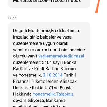 Taahhüt Edilen Aidatsız Kart İçin Yıllık Ücret Yansıtılması Ve İade Reddi