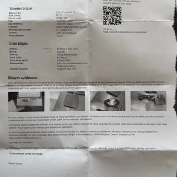 Sıfır Diye Aldığım Cihazın Kurulu Çıkması Ve İlgisiz Müşteri Hizmetleri