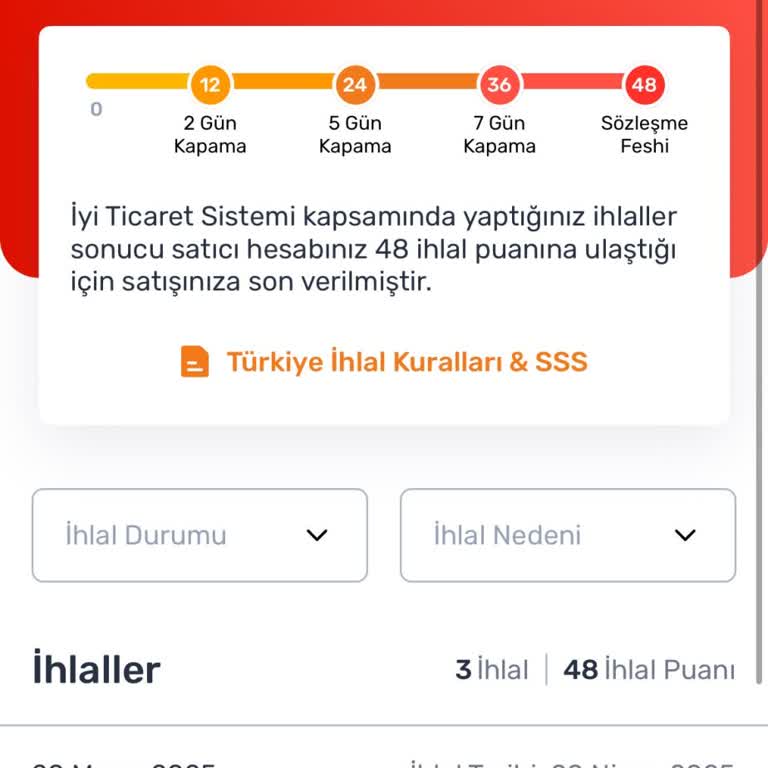 Yanlış Ortaklık Nedeniyle Satıcı Hesabım Haksız Yere Kapatıldı