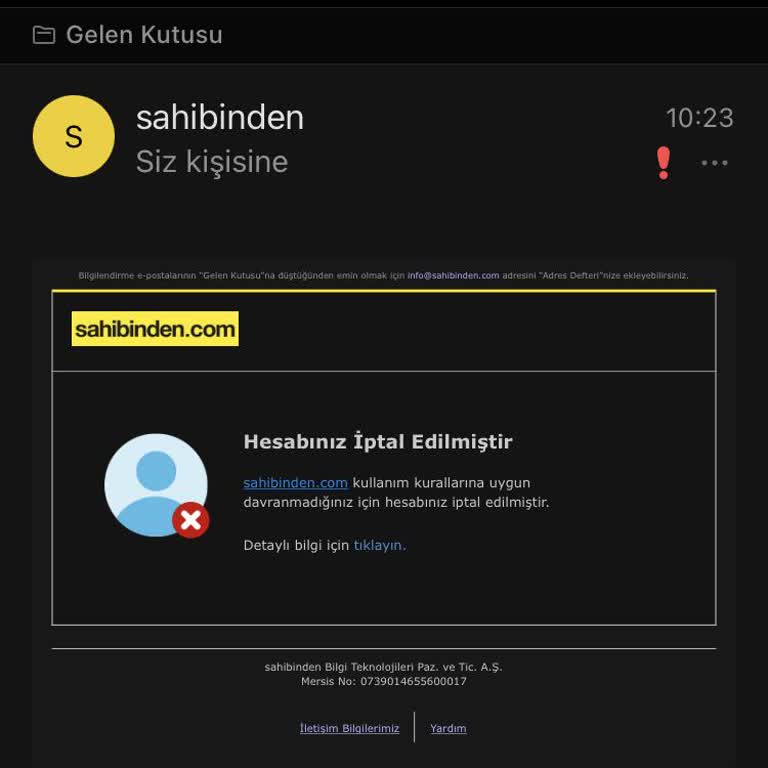 Doğrulama Sonrası Hesabım Haksız Yere Kapatıldı