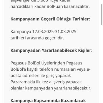 Pazarama'nın Kampanya Sözünü Tutmaması Ve Bolpuan Mağduriyeti