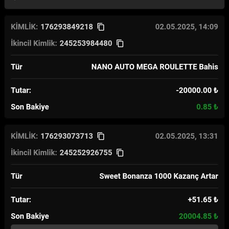 Hesabımdaki Bakiyenin Habersizce Sıfırlanması