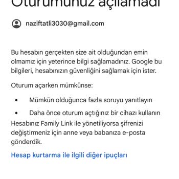 Gmail Hesabına Erişim Sorunu Nedeniyle Mağduriyet Yaşıyorum