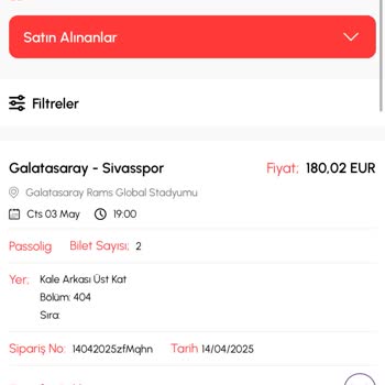 GS Sivas Maçı Biletleri Hala Passo Hesabıma Tanımlanmadı Oğlum Mağdur Oldu