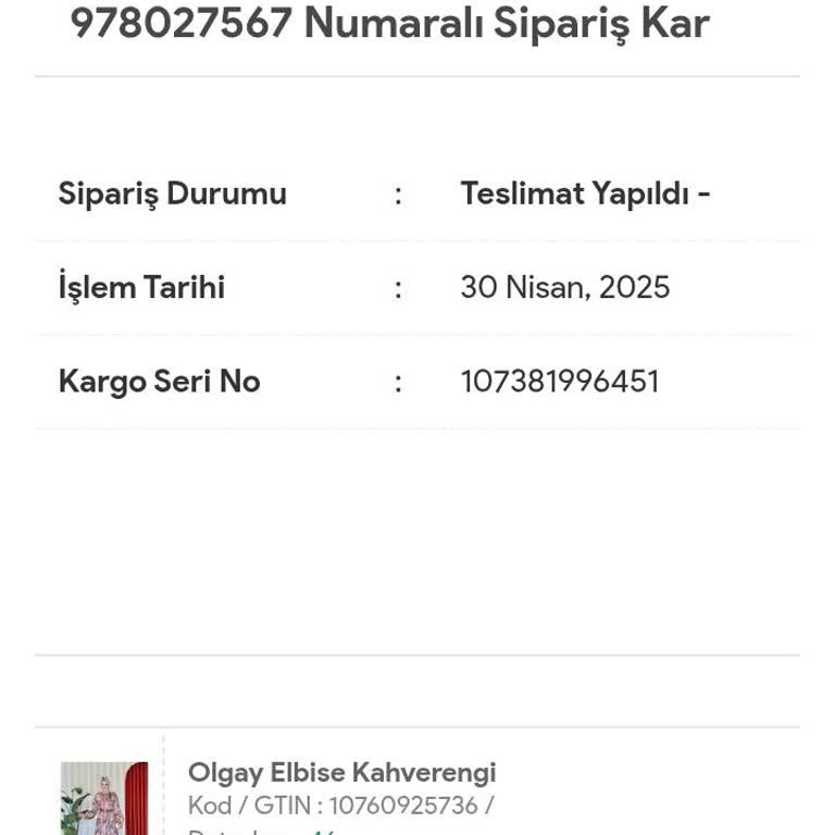 Siparişim Kargoya Verilmedi, İptal Edilmiyor