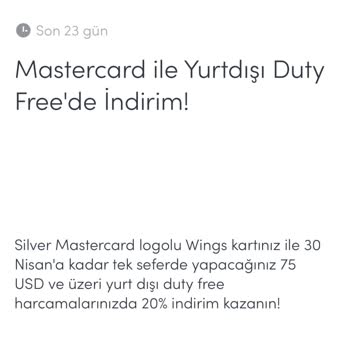 Akbank-Mastercard Duty Free İndirim Kampanyasında Eksik İade Sorunu