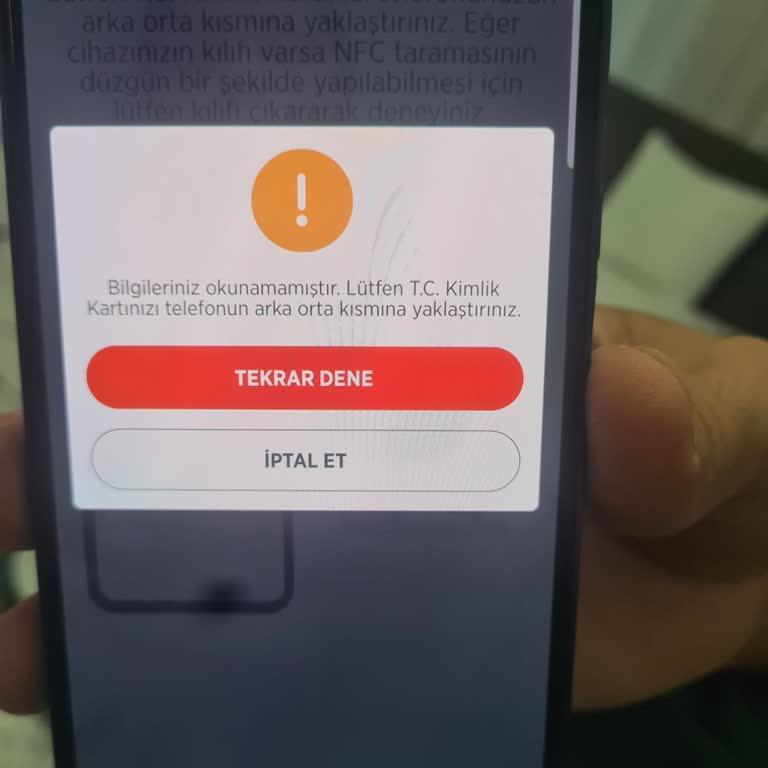 Ziraat Mobil'de NFC Kimlik Okuma Sorunu Ve Müşteri Hizmetlerine Ulaşılamıyor