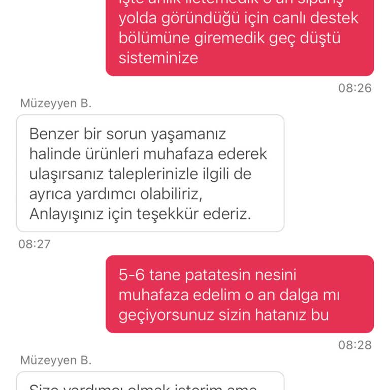 Yemeksepeti Siparişim Eksik Ve Hatalı Geldi Canlı Destek Yardımcı Olmadı