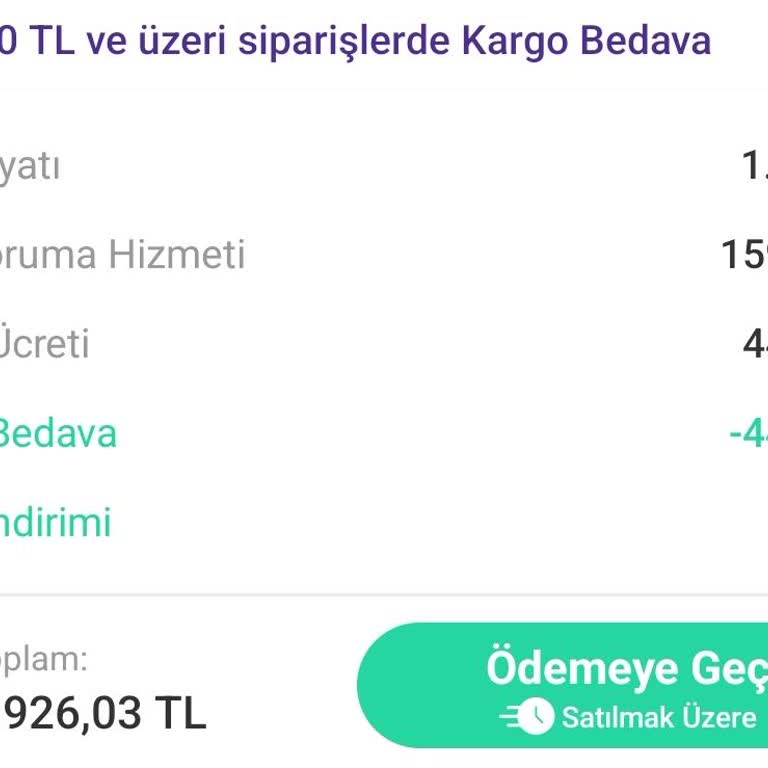 Alıcı Koruma Ücretlerinin Yüksekliği Sebebiyle Alışveriş Yapamıyorum