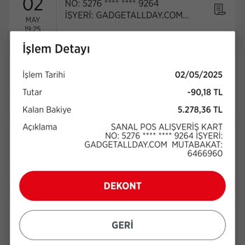 Hediye Kutusu Vaadiyle Kart Bilgilerim Alındı, Siparişim Görünmüyor