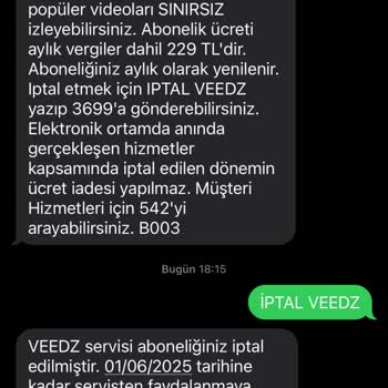 Onayım Olmadan Yansıtılan Veedz Ücreti Ve İade Talebim