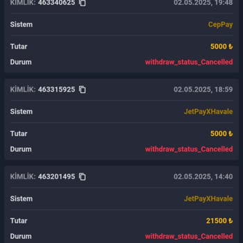 Kazanç Sonrası Ödeme Yapılmıyor Müşteri Desteği Yetersiz