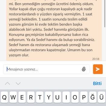 Teslim Edilmeyen Sipariş Ve İade Sorunu: Trendyol GO'da Hayal Kırıklığı