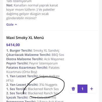 GetirYemek Siparişimde Eksik Ve Yanlış Soslar İle İlgisiz Müşteri Hizmetleri