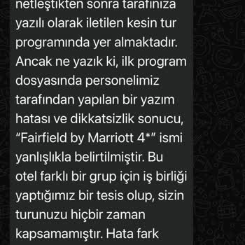 Ejder Tur İle Yaşanan Otel Ve Tur Organizasyonunda Büyük Mağduriyet