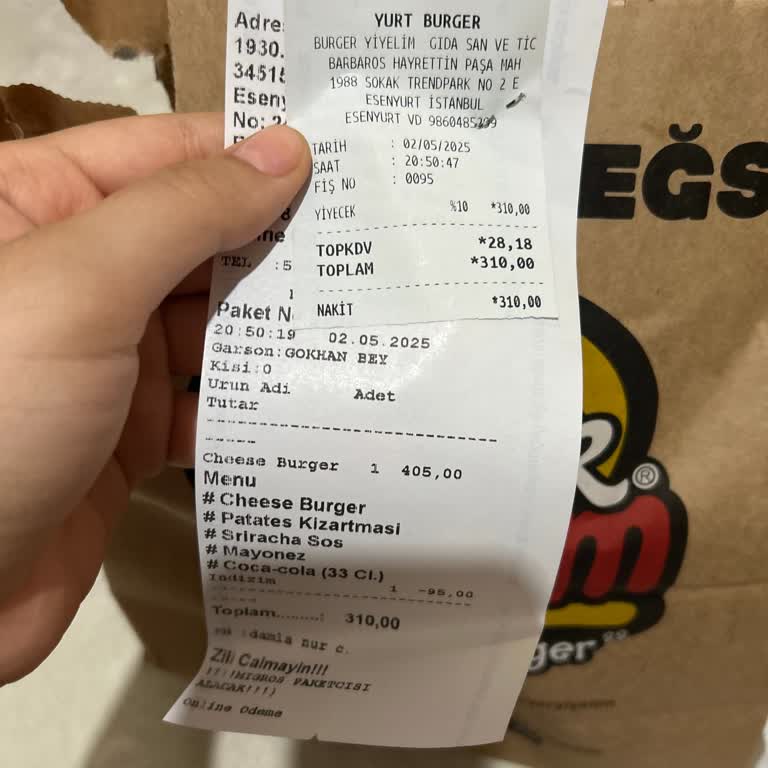 Bozuk Etli Hamburger İçin İade Veya Değişim Yapılmadı