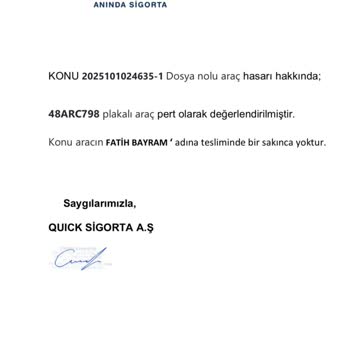 Perte Çıkan Aracımın Satışı Sonrası İletişim Bilgilerim Paylaşılmış Param Ödenmedi