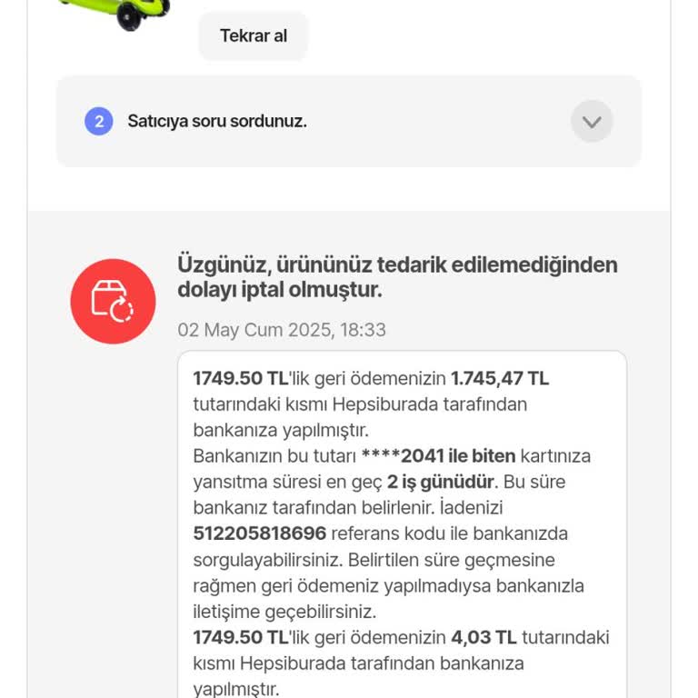 İndirimli Alınan Ürünün Siparişi Gecikme Ve İptal Sonrası Mağduriyet