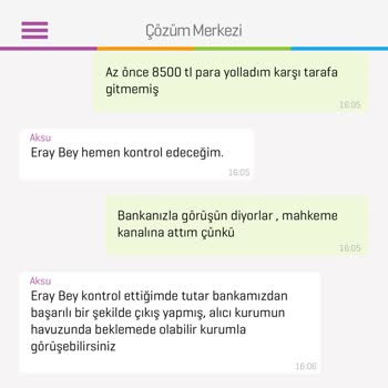 Havale İşlemim Karşı Tarafa Ulaşmadı, Param İade Edilmiyor