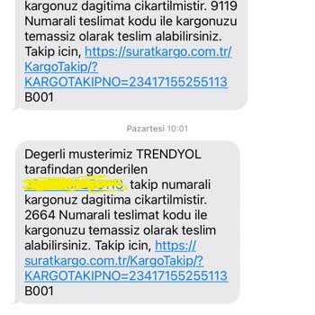 Kargo Dağıtım Mesajları Ve Bilgilendirme Eksikliği Nedeniyle Kargom İade Edildi
