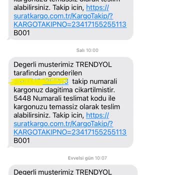 Kargo Dağıtım Mesajları Ve Bilgilendirme Eksikliği Nedeniyle Kargom İade Edildi