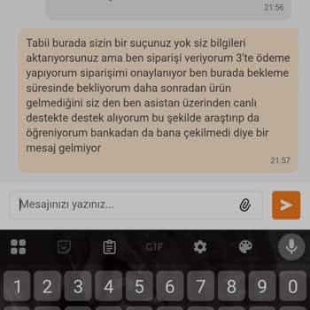 Trendyol Yemek'te Sipariş Ve Ödeme Sorunu: Müşteri Hizmetleri Yetersizliği