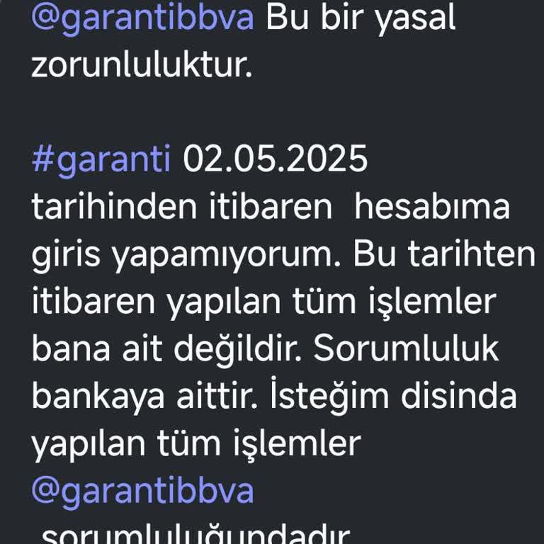 Garanti BBVA'da İletişim Sorunu Ve Hesap Güvenliği Endişesi