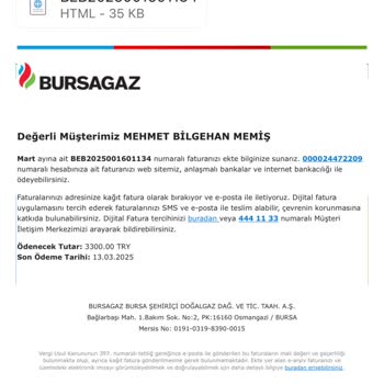 Doğalgaz Faturasında Anlamsız Artış Ve Açıklama Eksikliği