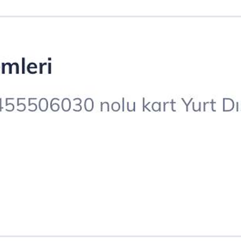 Haberim Olmadan Hesabımdan Yurt Dışı İşlemle Para Çekildi