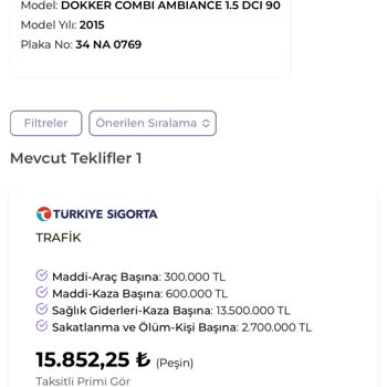 Trafik Sigortası İki Kez Ücret Çekildi, Poliçe Onaylanmadı