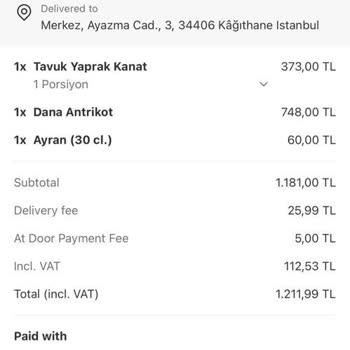 Yemeksepeti Siparişimde Çifte Ödeme Mağduriyeti Ve Çözüm Eksikliği