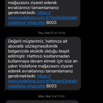 Vodafone Hattımda Sürekli Kapanma Ve Haksız Fatura Mağduriyeti