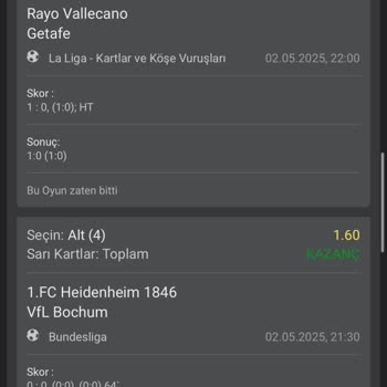 Kazanan Bahisime Haksız Kayıp İşlemi!