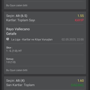 Kazanan Bahisime Haksız Kayıp İşlemi!