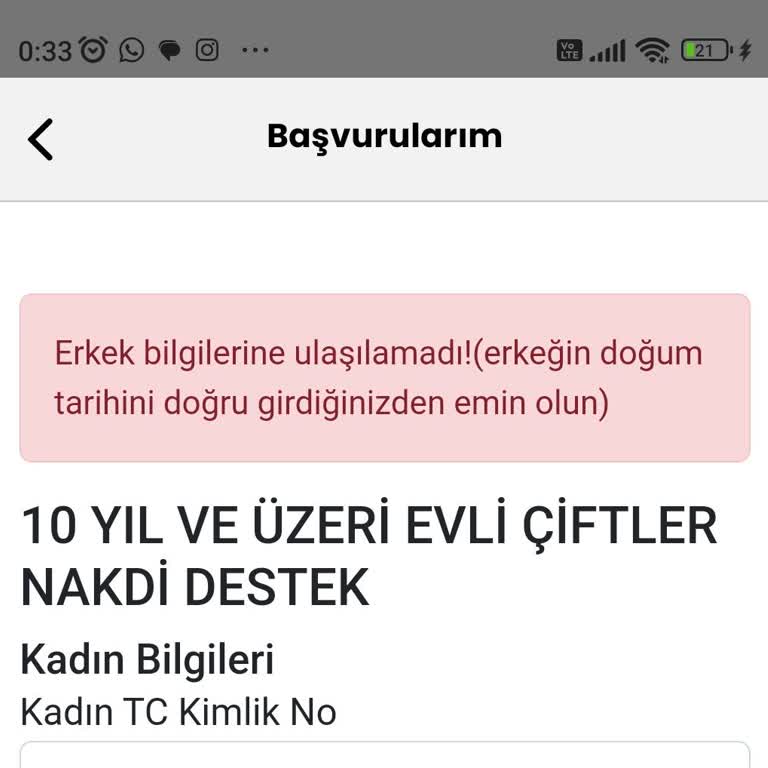Aile Destek Başvurum Hatalı Doğum Tarihi Nedeniyle Reddedildi