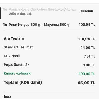 Eksik Ürün Teslimatı Ve Son Kullanım Tarihi Yakın Ürün Gönderimiyle Yaşanan Mağduriyet