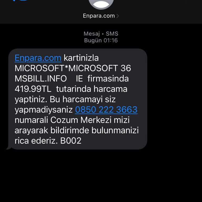 Microsoft İzinsiz Kredi Kartı Çekimiyle Mağdur Oldum