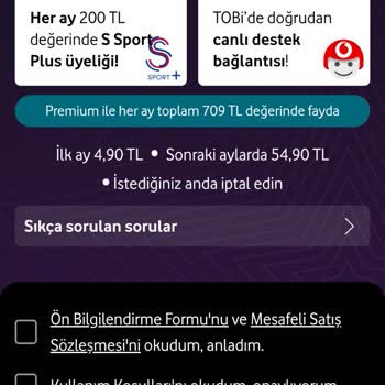 Vodafone Premium Hediyesi Ve Taahhüt Yenileme Sorunu