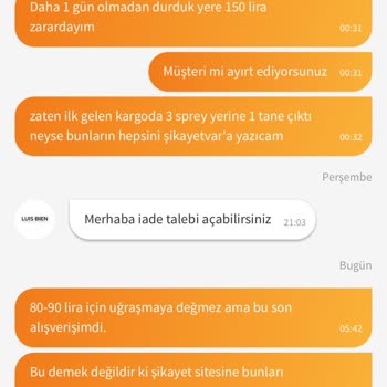 Kampanya Sonrası Ürünün Fiyatının Düşmesi Ve Eksik Gönderim Sorunu