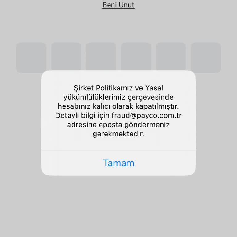 Hesabım Kapatıldı İçindeki Bakiyeye Ulaşamıyorum