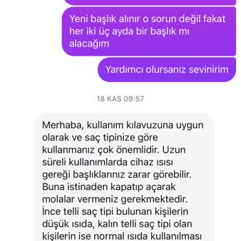 Philips Saç Şekillendiricinin Fırça Telleri 3 Ayda Eridi Çözüm Sunulmadı