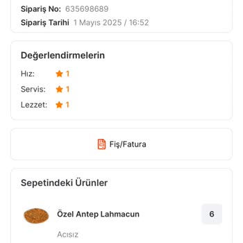 Eksik Ve Bozuk Siparişe Yetersiz İade