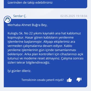 Sürekli İnternet Kesintisi Ve Çözüm Sunulmayan Hizmet Nedeniyle Mağduriyet