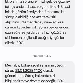 Sürekli İnternet Kesintisi Ve Çözüm Sunulmayan Hizmet Nedeniyle Mağduriyet