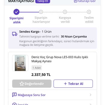 Siparişimin Gecikmesi Ve Satıcıdan Yanıtsız Kalması Hakkında Şikayet