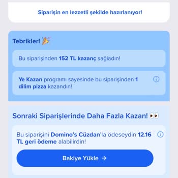 Geç Teslimat Ve İletişimsizlik Nedeniyle Domino's'tan Geri Dönüş Bekliyorum